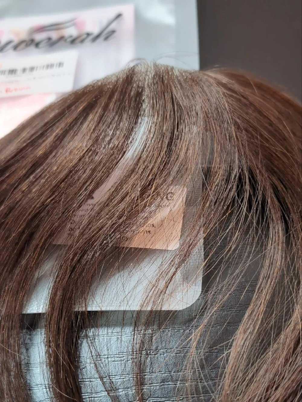 6 In Men's Frontal Scalp Hairpiece Toupee Human Hair Topper Medium Brown